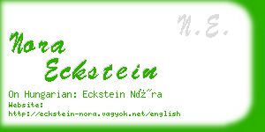 nora eckstein business card